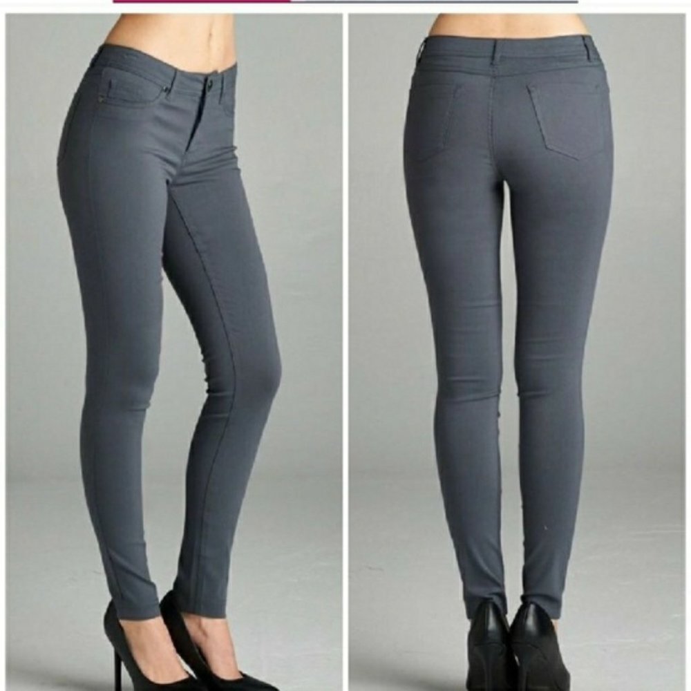 Active Usa Gray Ponte Pants (656)